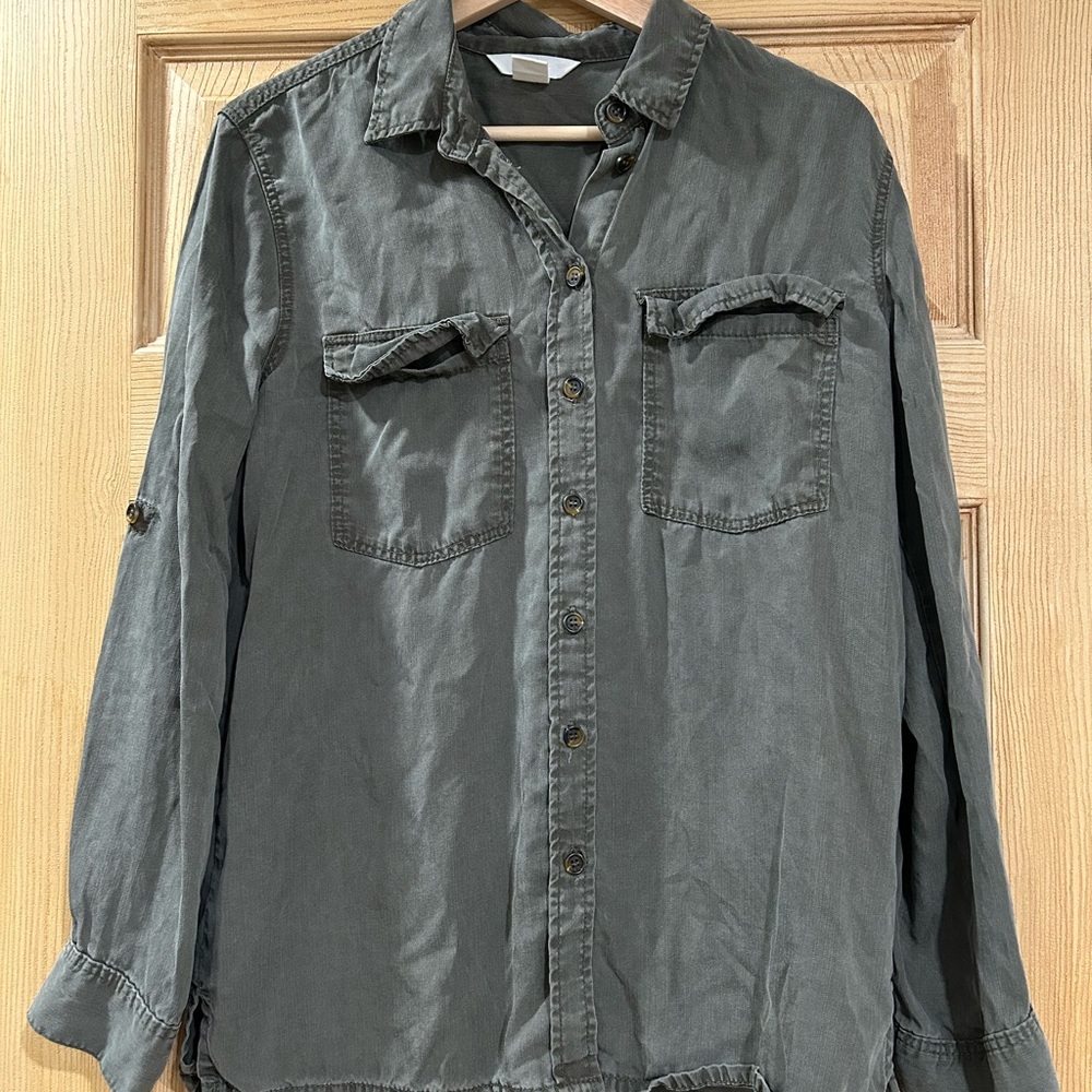 H&M Charcoal Shirt Jacket